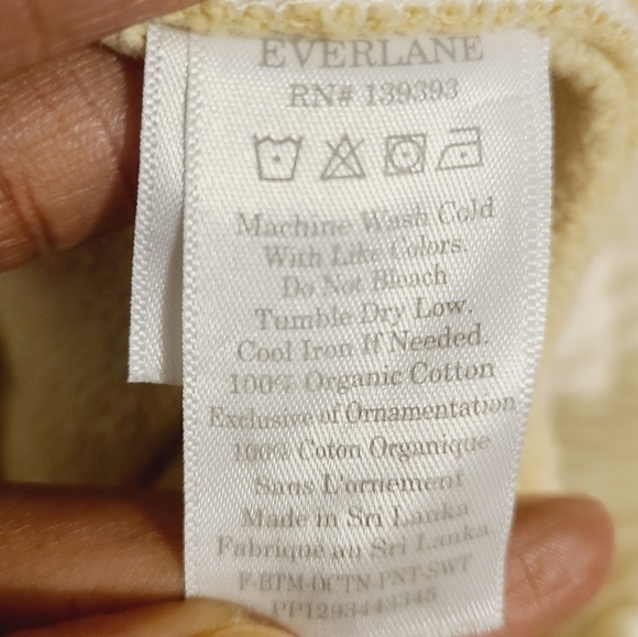 Everlane | Women's White and Tan Colorblock Track Joggers (Size Small) - Picture 5 of 16